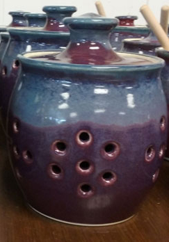 garlic holder purple
